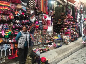 ボリビア民芸品市場