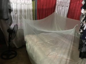 蚊帳つきベッド